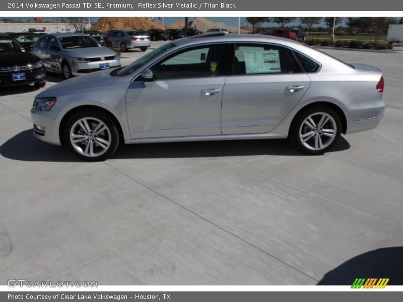 Reflex Silver Metallic / Titan Black 2014 Volkswagen Passat TDI SEL Premium