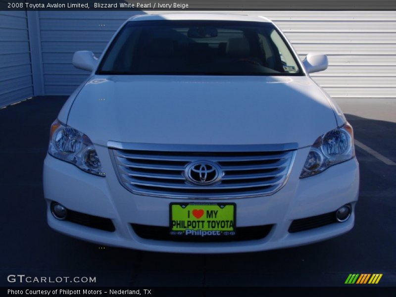 Blizzard White Pearl / Ivory Beige 2008 Toyota Avalon Limited