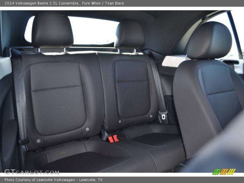 Rear Seat of 2014 Beetle 2.5L Convertible