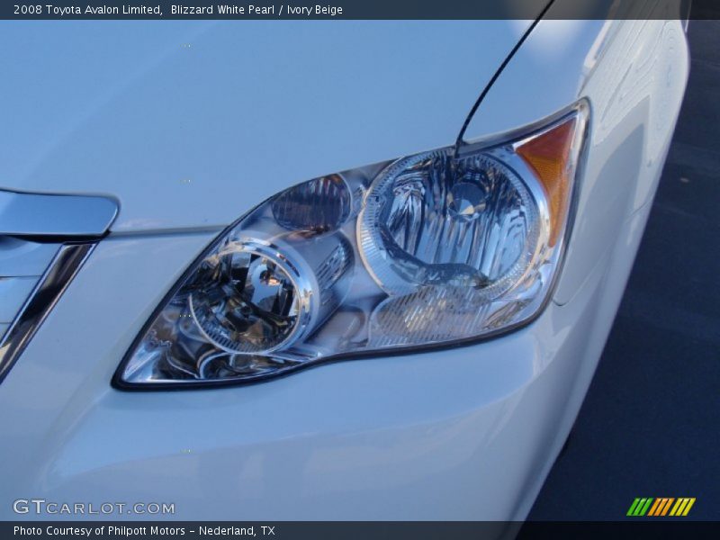 Blizzard White Pearl / Ivory Beige 2008 Toyota Avalon Limited