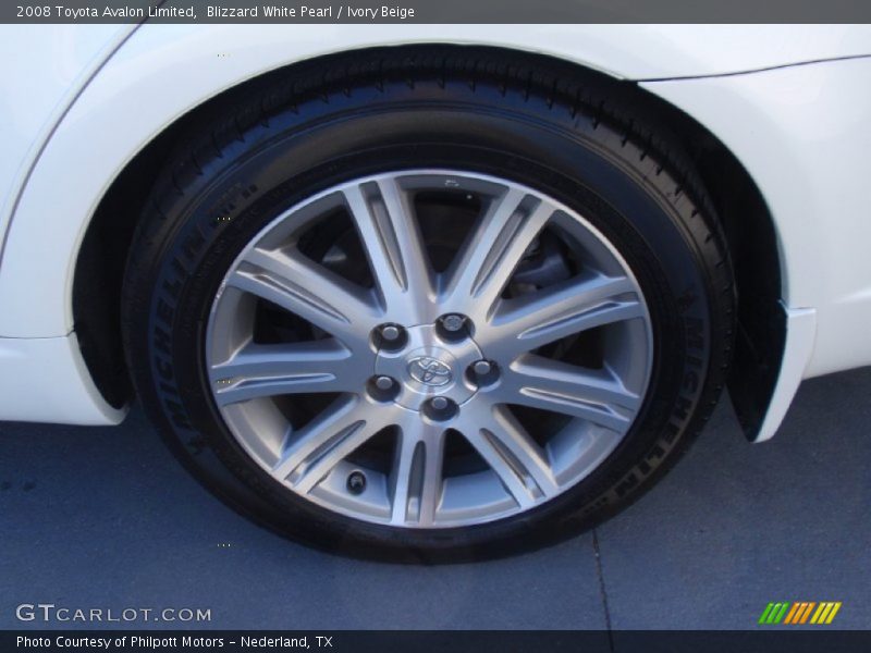 Blizzard White Pearl / Ivory Beige 2008 Toyota Avalon Limited