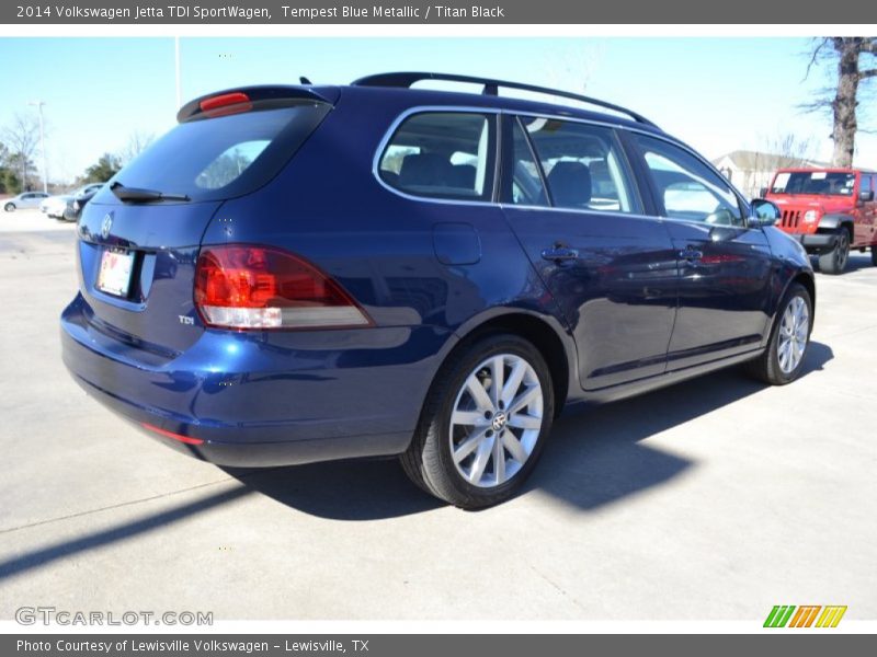 Tempest Blue Metallic / Titan Black 2014 Volkswagen Jetta TDI SportWagen