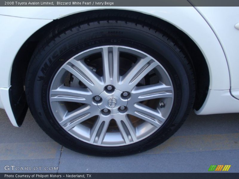 Blizzard White Pearl / Ivory Beige 2008 Toyota Avalon Limited