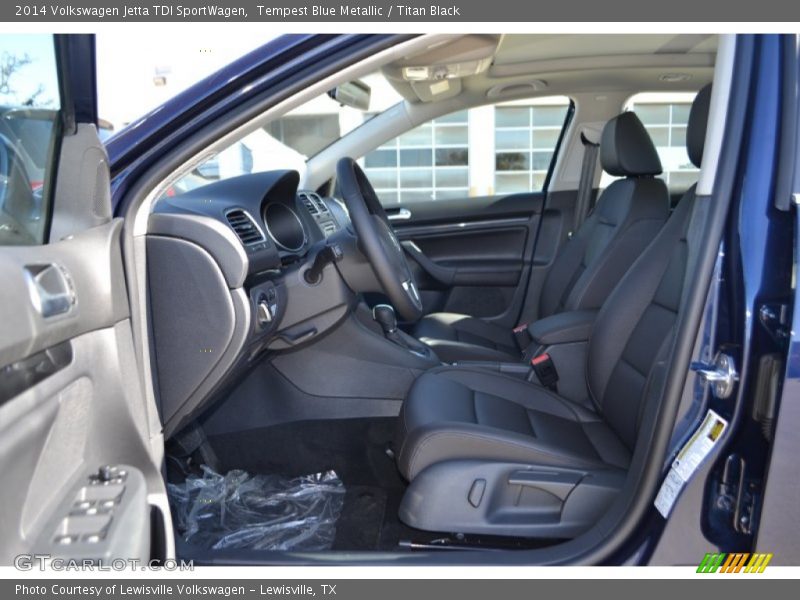 Tempest Blue Metallic / Titan Black 2014 Volkswagen Jetta TDI SportWagen