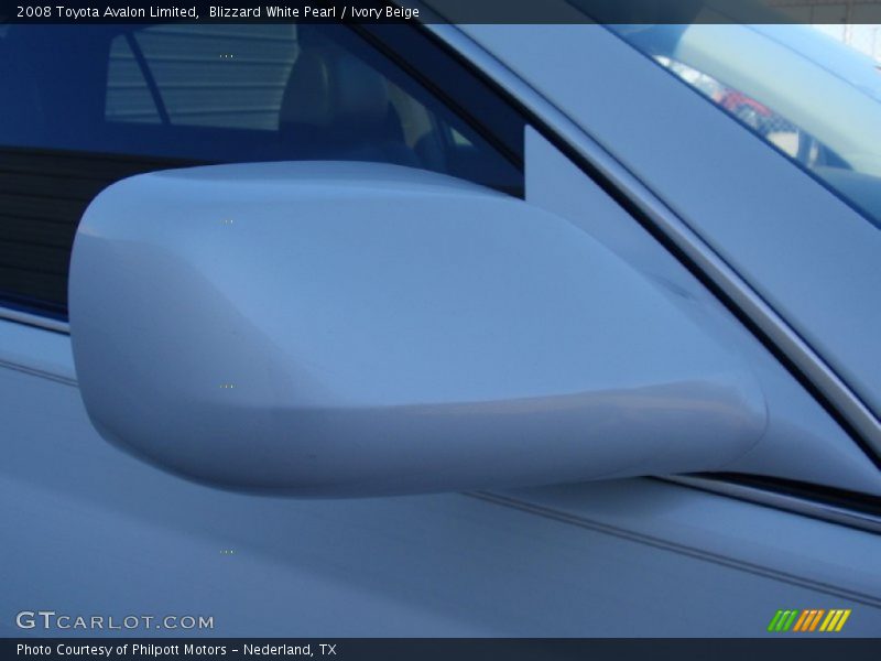 Blizzard White Pearl / Ivory Beige 2008 Toyota Avalon Limited