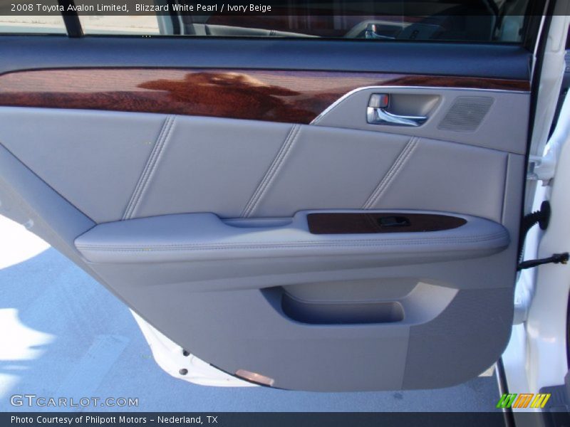 Blizzard White Pearl / Ivory Beige 2008 Toyota Avalon Limited