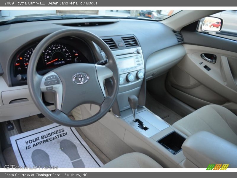 Desert Sand Metallic / Bisque 2009 Toyota Camry LE