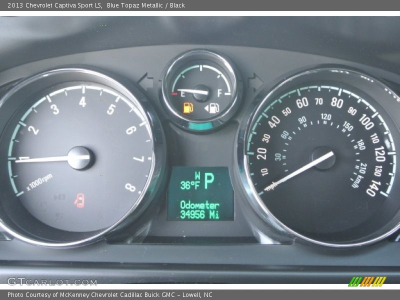 Blue Topaz Metallic / Black 2013 Chevrolet Captiva Sport LS