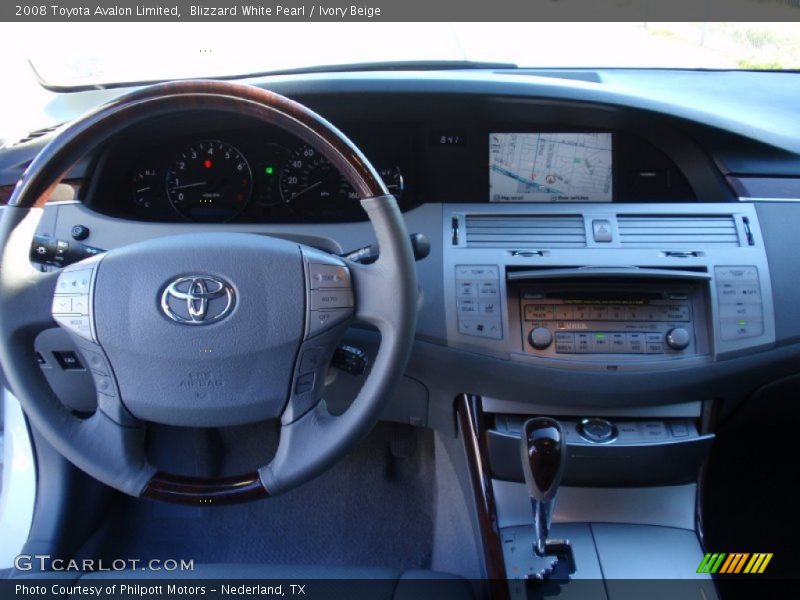 Blizzard White Pearl / Ivory Beige 2008 Toyota Avalon Limited
