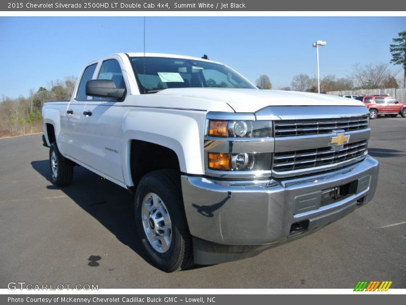 Summit White / Jet Black 2015 Chevrolet Silverado 2500HD LT Double Cab 4x4