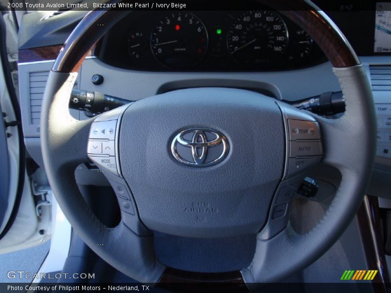 Blizzard White Pearl / Ivory Beige 2008 Toyota Avalon Limited