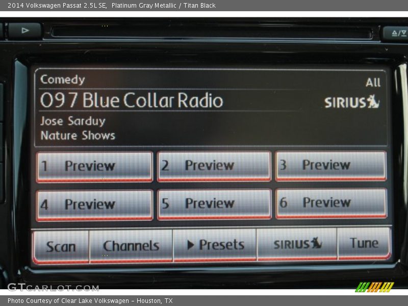 Platinum Gray Metallic / Titan Black 2014 Volkswagen Passat 2.5L SE