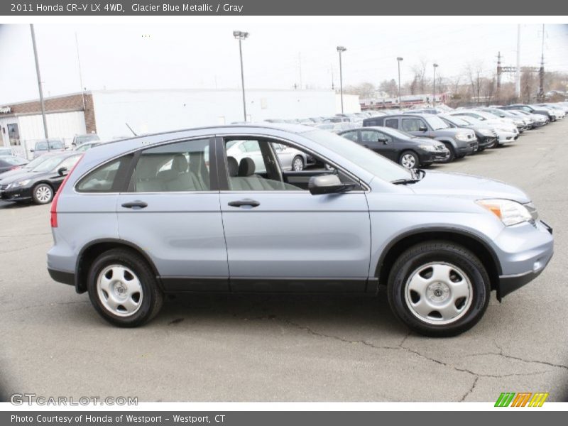 Glacier Blue Metallic / Gray 2011 Honda CR-V LX 4WD