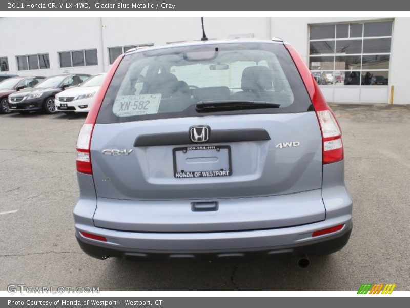 Glacier Blue Metallic / Gray 2011 Honda CR-V LX 4WD