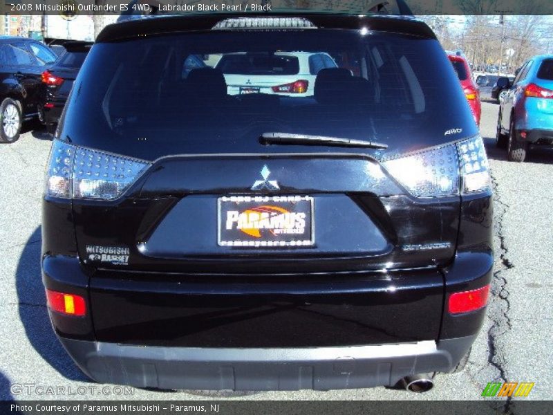 Labrador Black Pearl / Black 2008 Mitsubishi Outlander ES 4WD