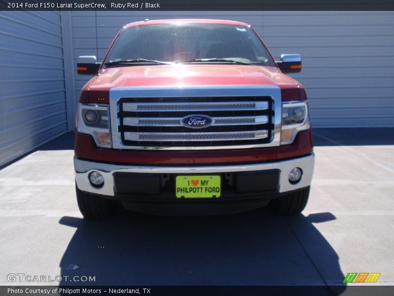 Ruby Red / Black 2014 Ford F150 Lariat SuperCrew