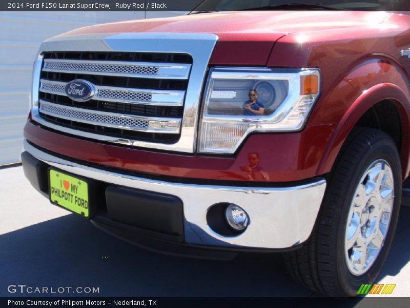 Ruby Red / Black 2014 Ford F150 Lariat SuperCrew
