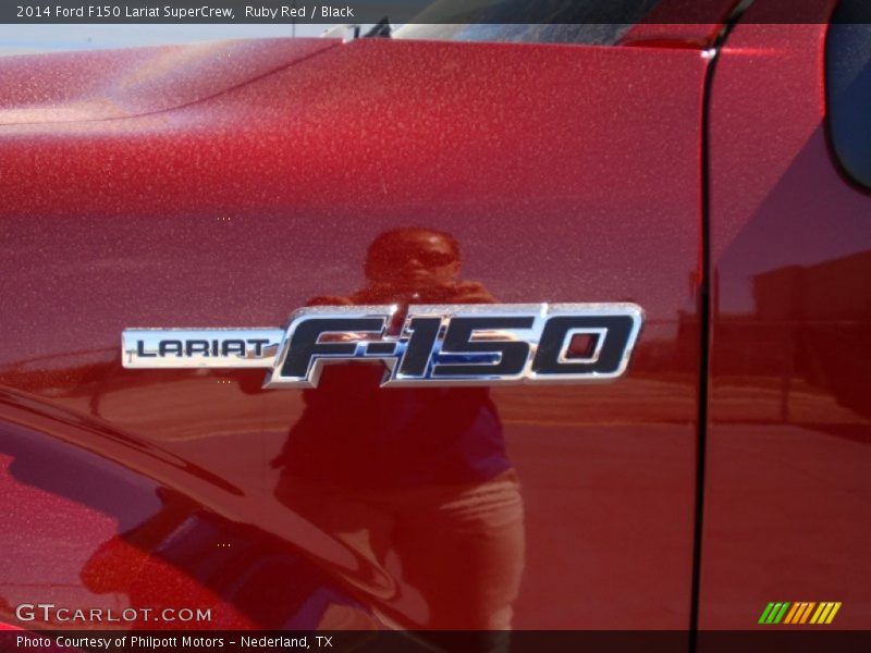 Ruby Red / Black 2014 Ford F150 Lariat SuperCrew