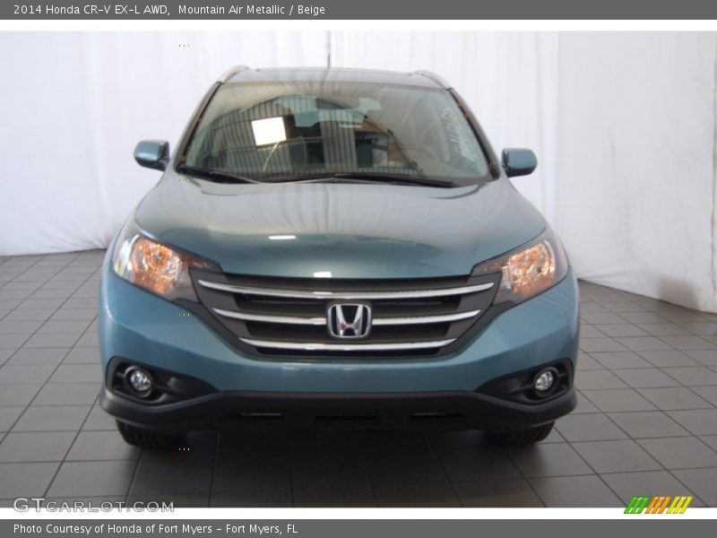 Mountain Air Metallic / Beige 2014 Honda CR-V EX-L AWD