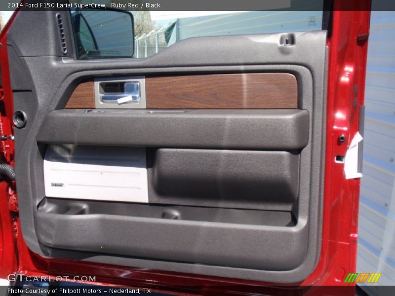 Ruby Red / Black 2014 Ford F150 Lariat SuperCrew