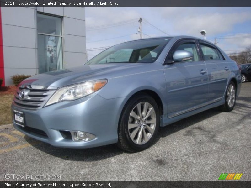 Zephyr Blue Metallic / Light Gray 2011 Toyota Avalon Limited