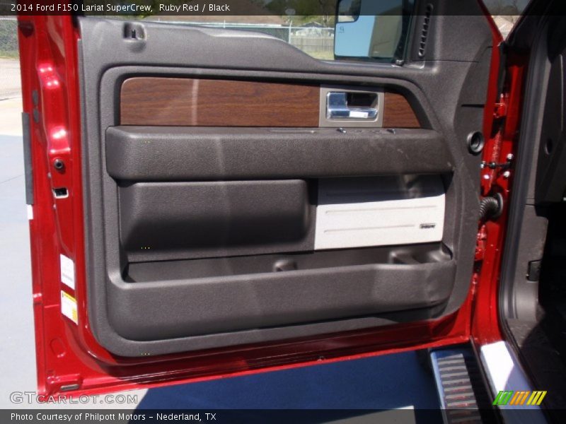 Ruby Red / Black 2014 Ford F150 Lariat SuperCrew