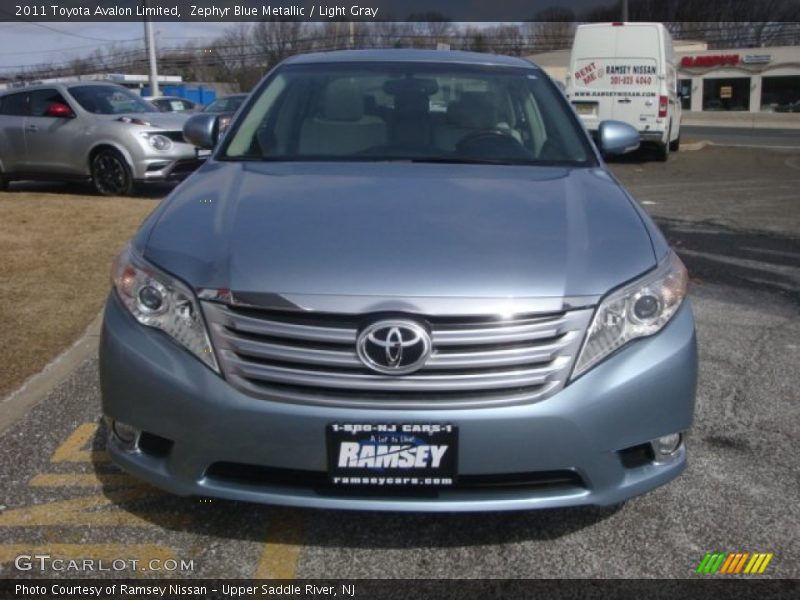 Zephyr Blue Metallic / Light Gray 2011 Toyota Avalon Limited