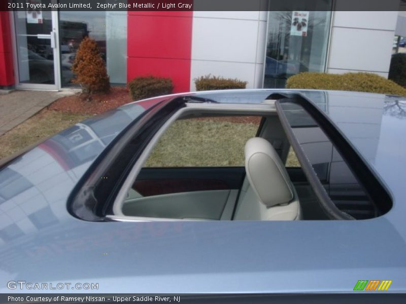 Zephyr Blue Metallic / Light Gray 2011 Toyota Avalon Limited
