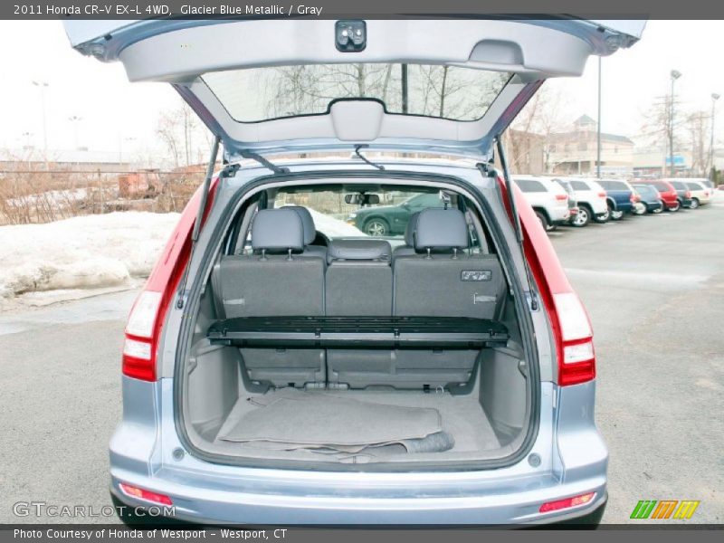 Glacier Blue Metallic / Gray 2011 Honda CR-V EX-L 4WD