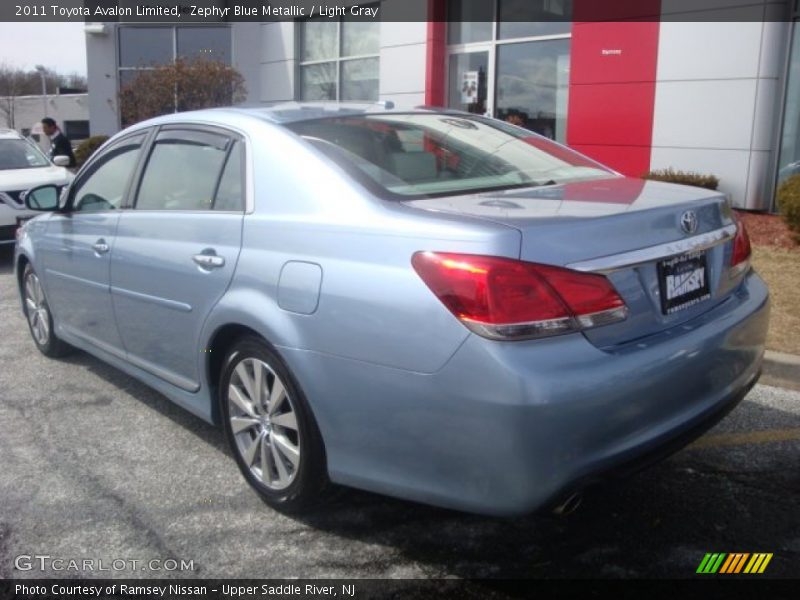 Zephyr Blue Metallic / Light Gray 2011 Toyota Avalon Limited