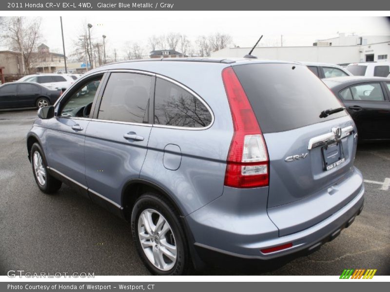 Glacier Blue Metallic / Gray 2011 Honda CR-V EX-L 4WD
