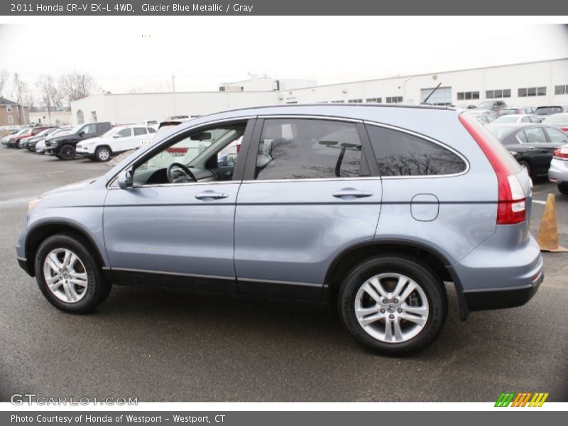 Glacier Blue Metallic / Gray 2011 Honda CR-V EX-L 4WD