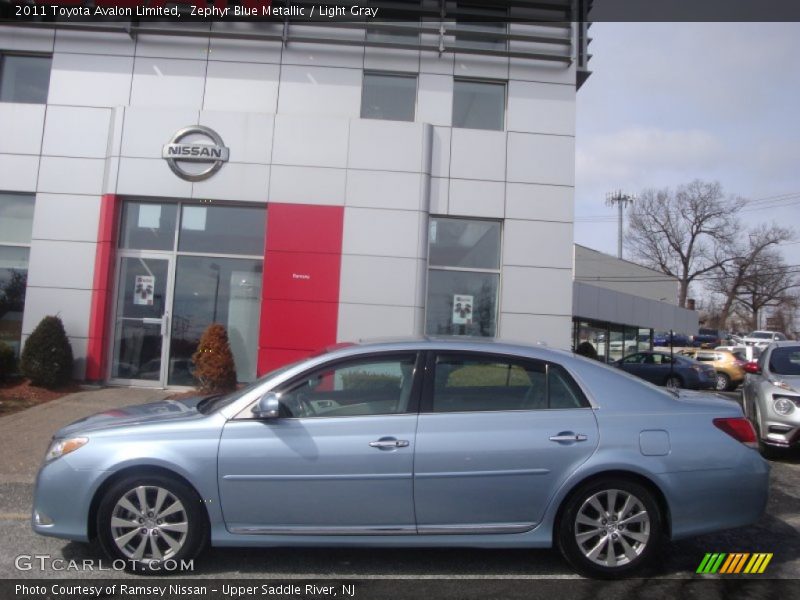 Zephyr Blue Metallic / Light Gray 2011 Toyota Avalon Limited