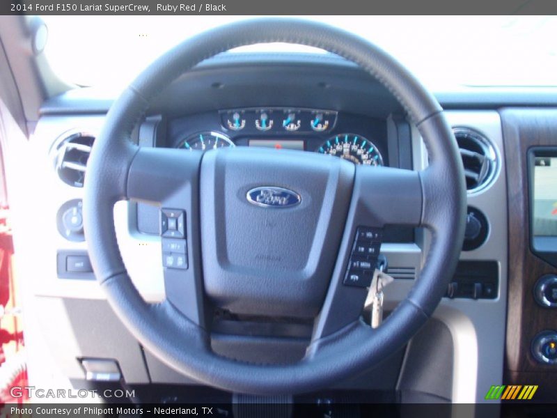 Ruby Red / Black 2014 Ford F150 Lariat SuperCrew
