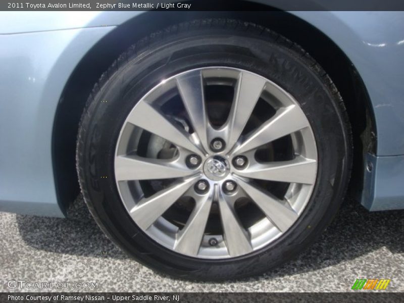 Zephyr Blue Metallic / Light Gray 2011 Toyota Avalon Limited