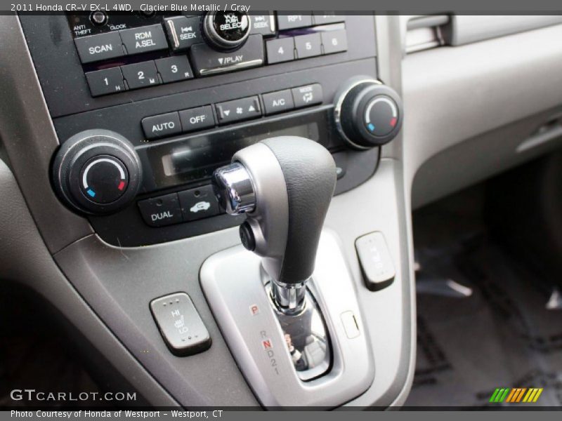 Glacier Blue Metallic / Gray 2011 Honda CR-V EX-L 4WD