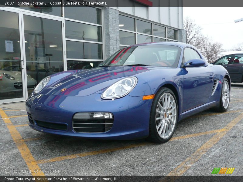 Cobalt Blue Metallic / Terracotta 2007 Porsche Boxster S