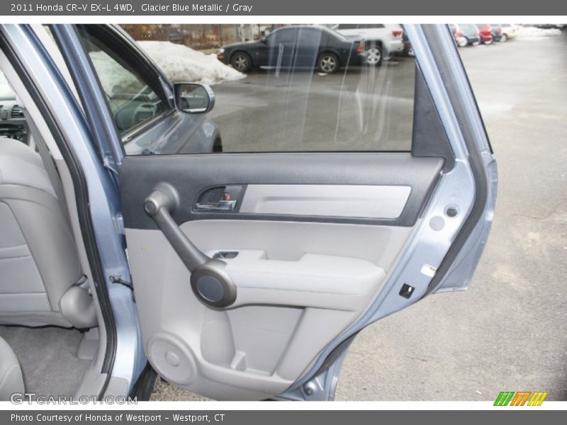 Glacier Blue Metallic / Gray 2011 Honda CR-V EX-L 4WD