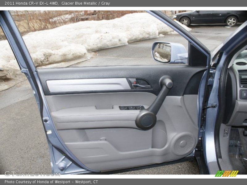 Glacier Blue Metallic / Gray 2011 Honda CR-V EX-L 4WD