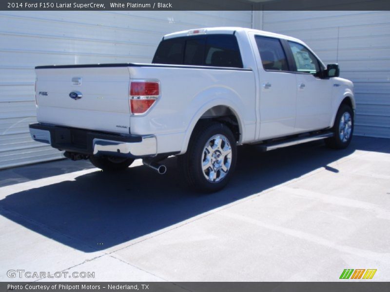 White Platinum / Black 2014 Ford F150 Lariat SuperCrew