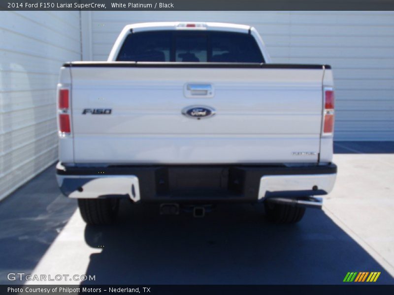 White Platinum / Black 2014 Ford F150 Lariat SuperCrew