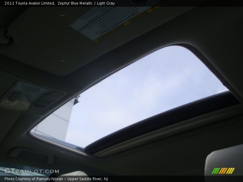 Zephyr Blue Metallic / Light Gray 2011 Toyota Avalon Limited