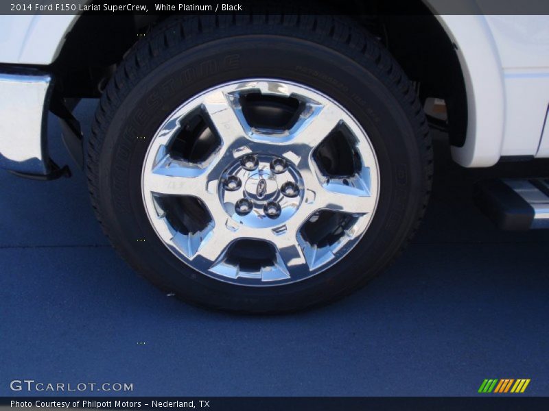 White Platinum / Black 2014 Ford F150 Lariat SuperCrew