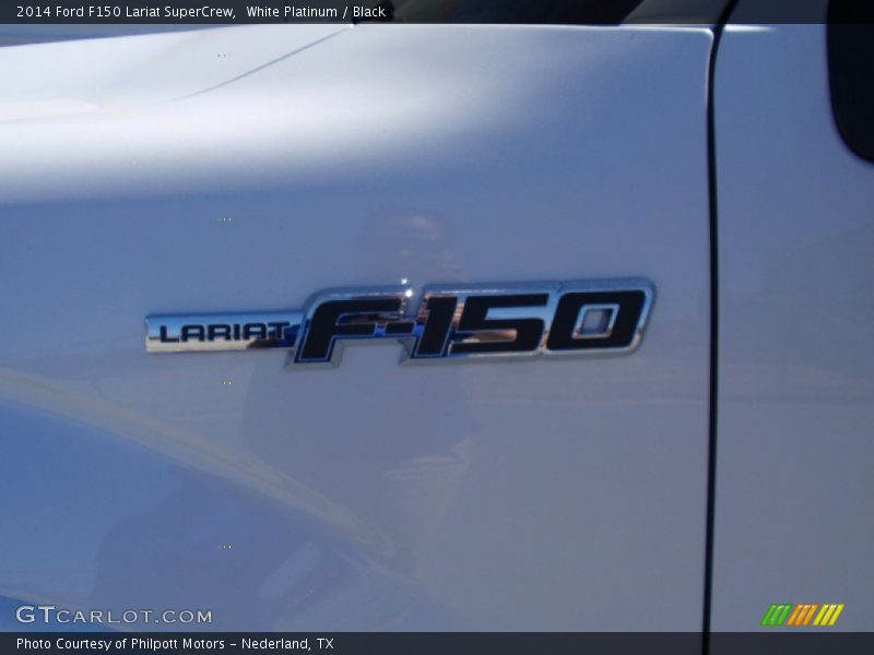 White Platinum / Black 2014 Ford F150 Lariat SuperCrew