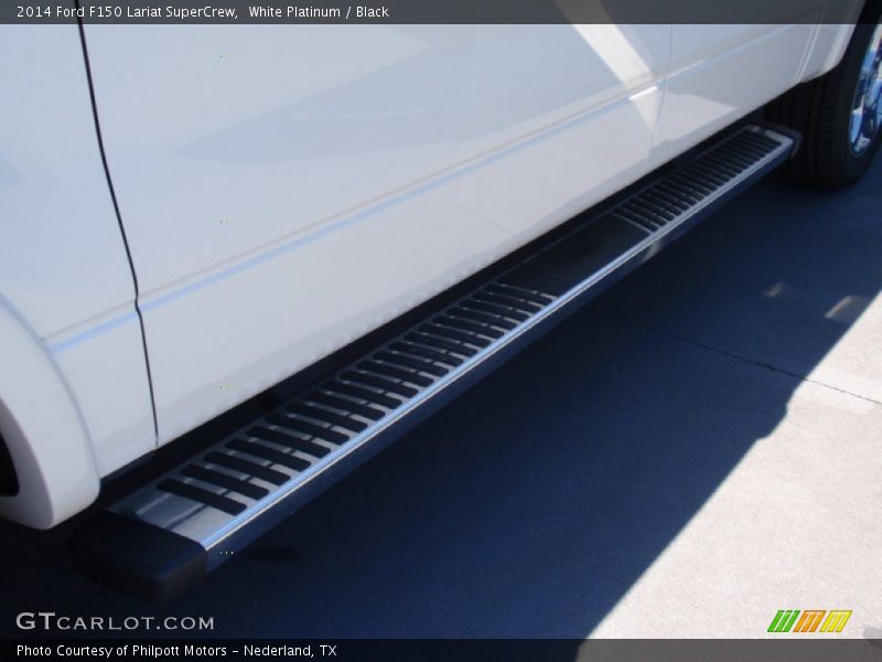 White Platinum / Black 2014 Ford F150 Lariat SuperCrew