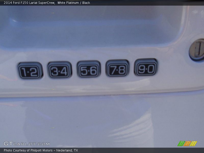 White Platinum / Black 2014 Ford F150 Lariat SuperCrew