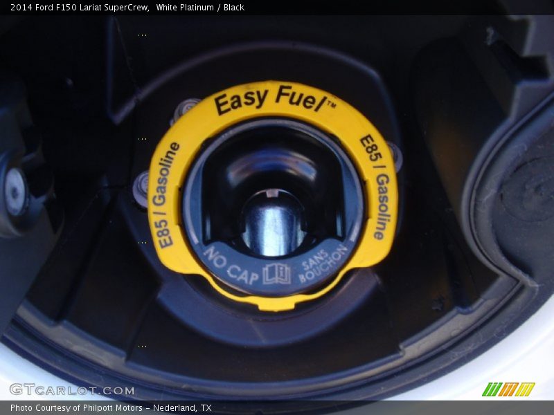 White Platinum / Black 2014 Ford F150 Lariat SuperCrew