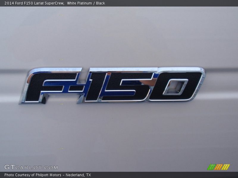 White Platinum / Black 2014 Ford F150 Lariat SuperCrew