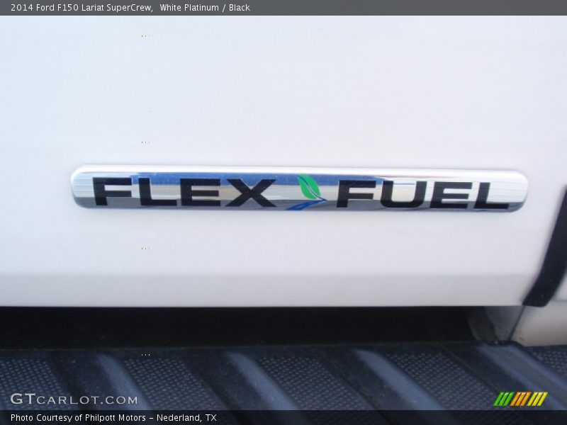 White Platinum / Black 2014 Ford F150 Lariat SuperCrew