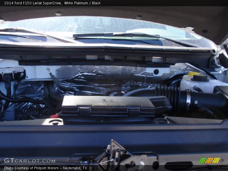 White Platinum / Black 2014 Ford F150 Lariat SuperCrew
